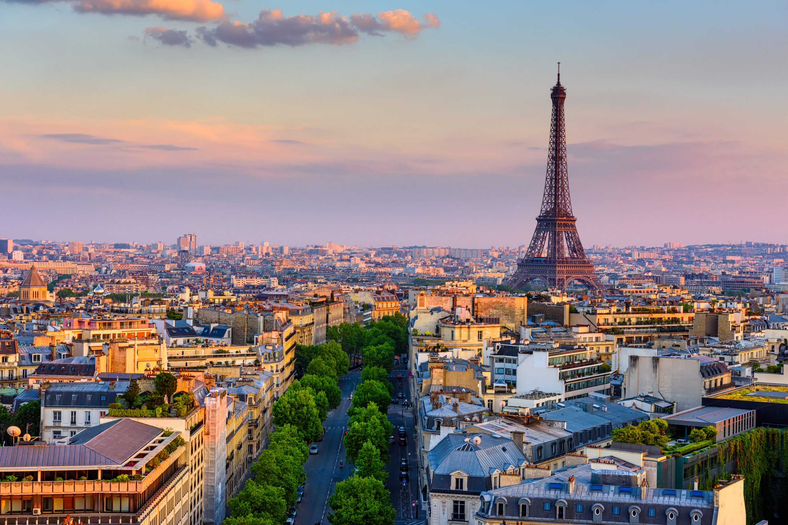 Paris skyline with Eiffel Tower